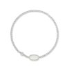 Kendra Scott Bracelets | Grayson Silver Stretch Bracelet In Ivory Mother-Of-Pearl