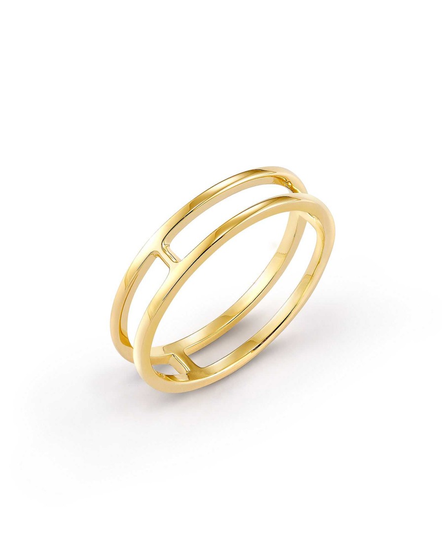 Kendra Scott Rings | Bennett Double Band Ring In 18K Yellow Gold Vermeil