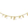 Kendra Scott Necklaces | Mollie Gold Choker Necklace In White Pearl