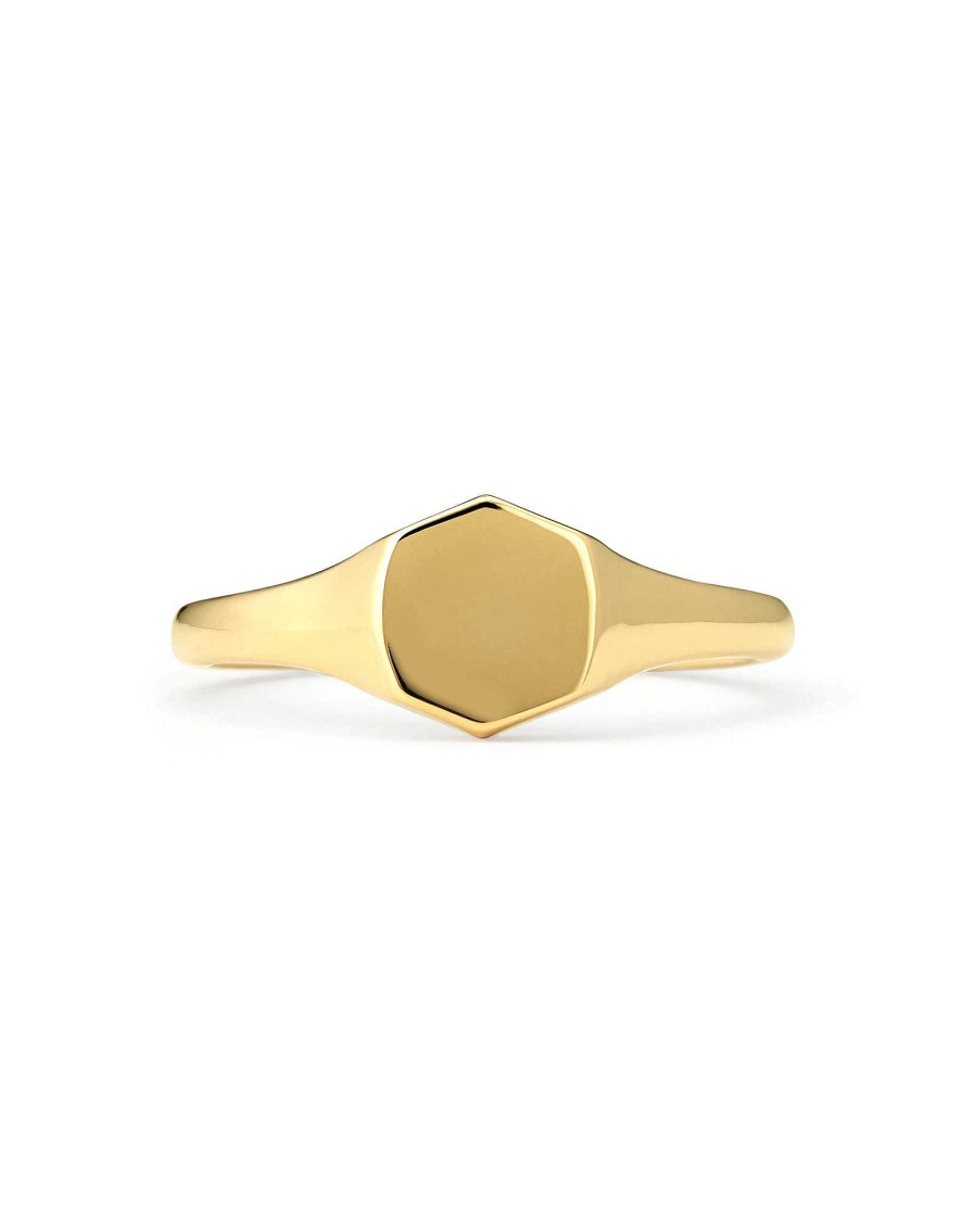 Kendra Scott Rings | Davis Signet Ring In 18K Gold Vermeil