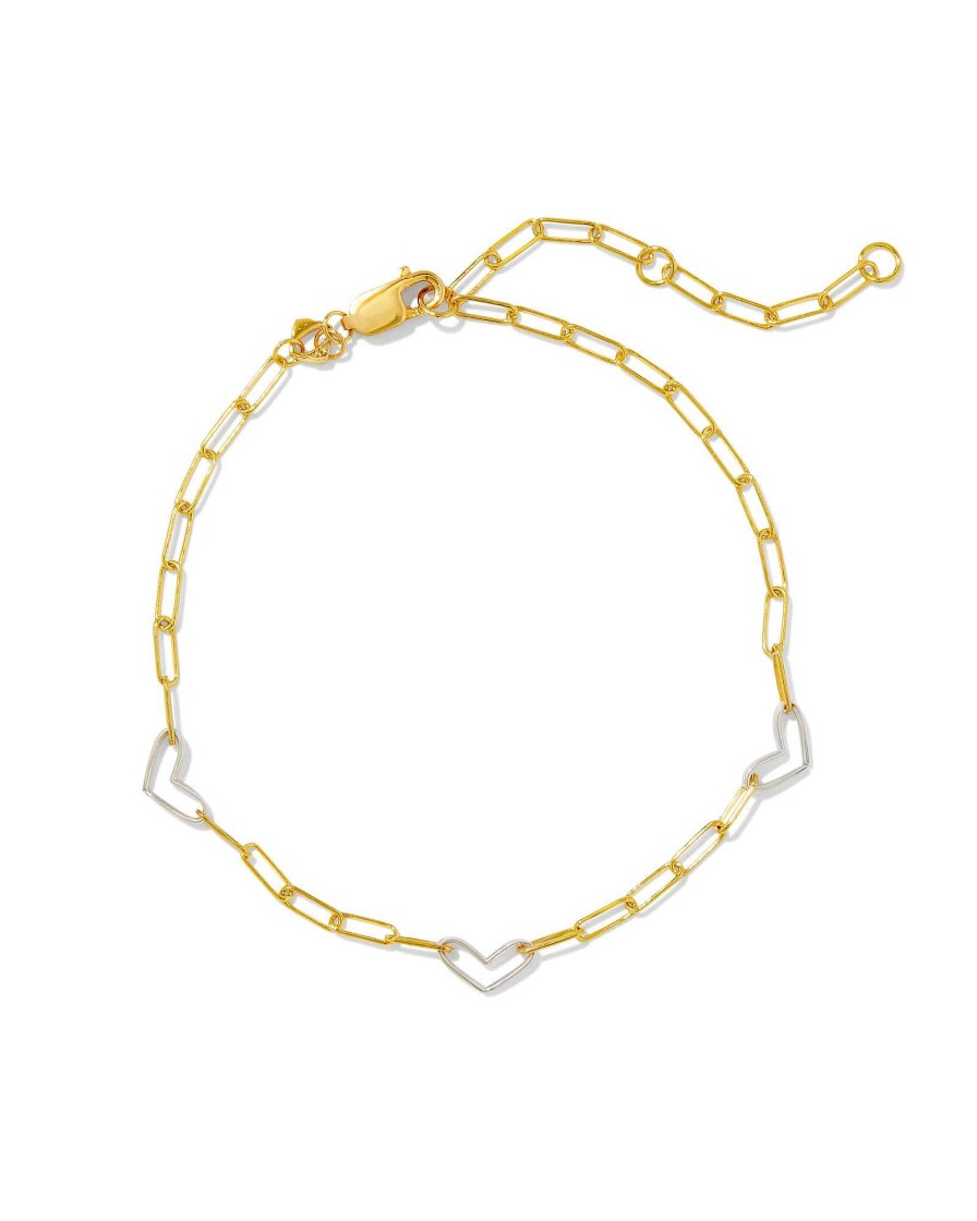 Kendra Scott Bracelets | Kynlee Chain Bracelet In Mixed Metal