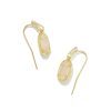 Kendra Scott Earrings | Grayson Gold Drop Earrings In Iridescent Drusy