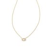 Kendra Scott Necklaces | Chelsea Gold Pendant Necklace In Ivory Mother-Of-Pearl