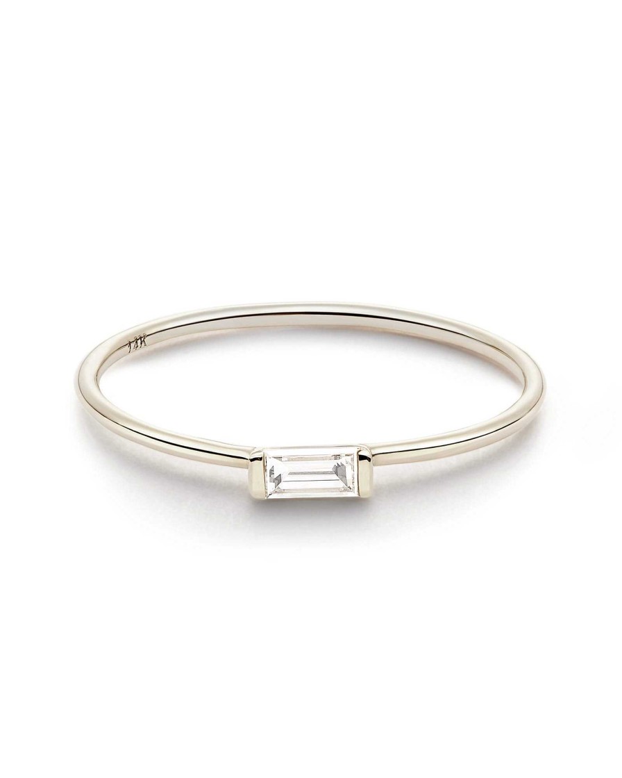 Kendra Scott Rings | Isabella 14K White Gold Band Ring In White Diamond