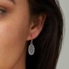 Kendra Scott Earrings | Lee Silver Drop Earrings In Platinum Drusy