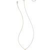 Kendra Scott Necklaces | Mallory Silver Pendant Necklace In Rose Quartz