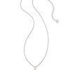 Kendra Scott Necklaces | Dira Stone Silver Short Pendant Necklace In Ivory Mix