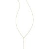 Kendra Scott Necklaces | Michelle 14K Yellow Gold Y Necklace In White Pearl