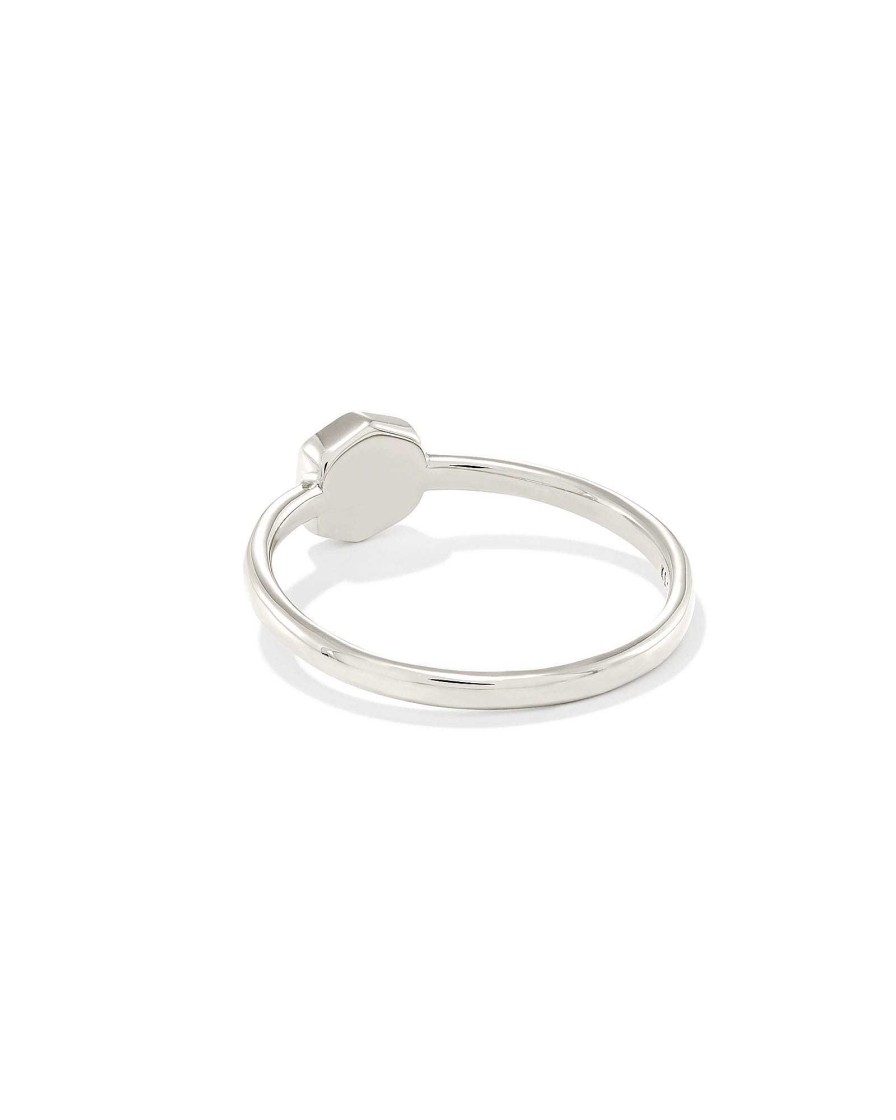 Kendra Scott Rings | Davie Sterling Silver Band Ring In Aquamarine