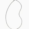 Kendra Scott Necklaces | Beck 24" Thin Round Box Chain Necklace In Oxidized Sterling Silver