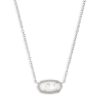 Kendra Scott Necklaces | Elisa Silver Pendant Necklace In Ivory Mother-Of-Pearl