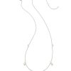 Kendra Scott Necklaces | Blakely Sterling Silver Strand Necklace In Rainbow Moonstone