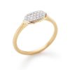 Kendra Scott Rings | Isa Ring In Pave Diamond And 14K Yellow Gold