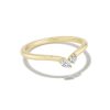 Kendra Scott Rings | Lab Grown White Diamond Toi Et Moi Band Ring In 14K Yellow Gold