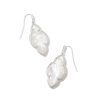 Kendra Scott Earrings | Abbie Silver Drop Earrings In Ivory Mother-Of-Pearl