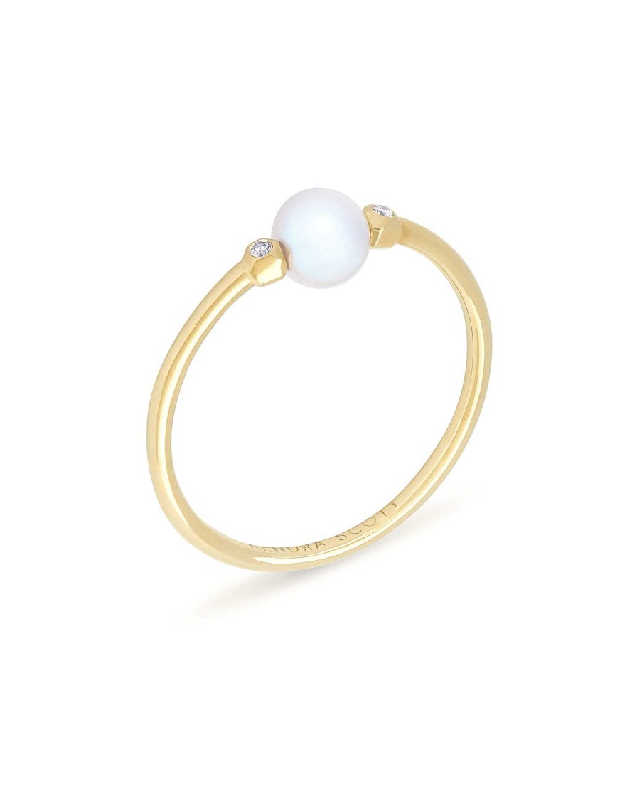 Kendra Scott Rings | Cathleen 14K Yellow Gold Band Ring In Pearl