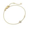 Kendra Scott Bracelets | Maisie 18K Gold Vermeil Delicate Chain Bracelet In White Topaz