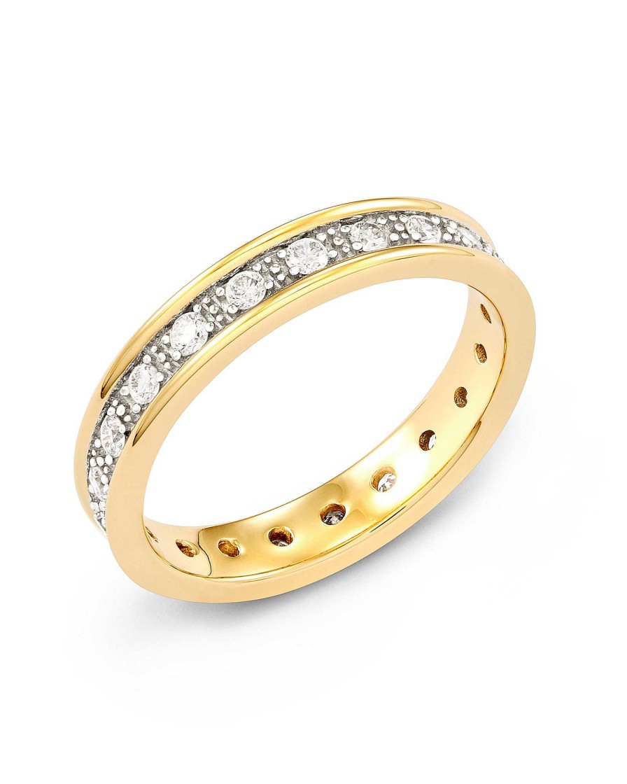 Kendra Scott Rings | Drew 14K Yellow Gold Band Ring In White Diamond