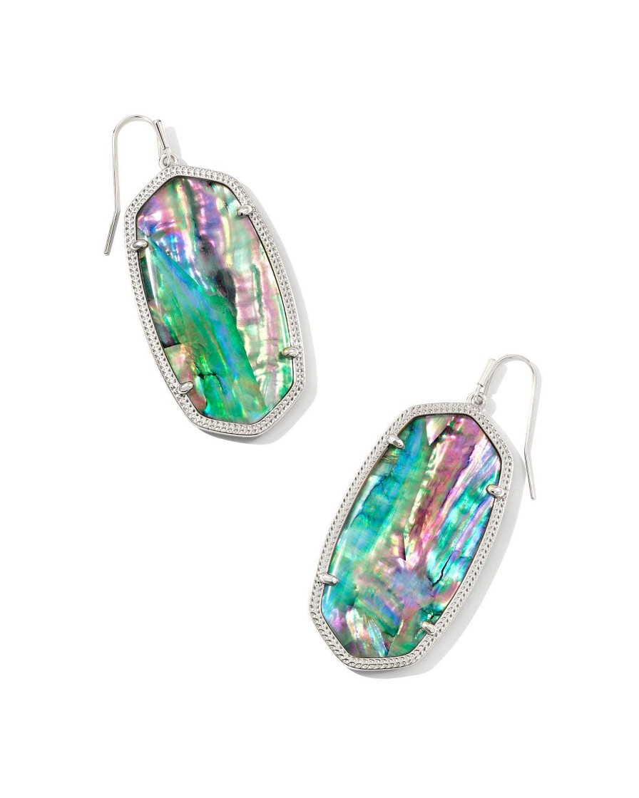 Kendra Scott Earrings | Danielle Silver Statement Earrings In Lilac Abalone