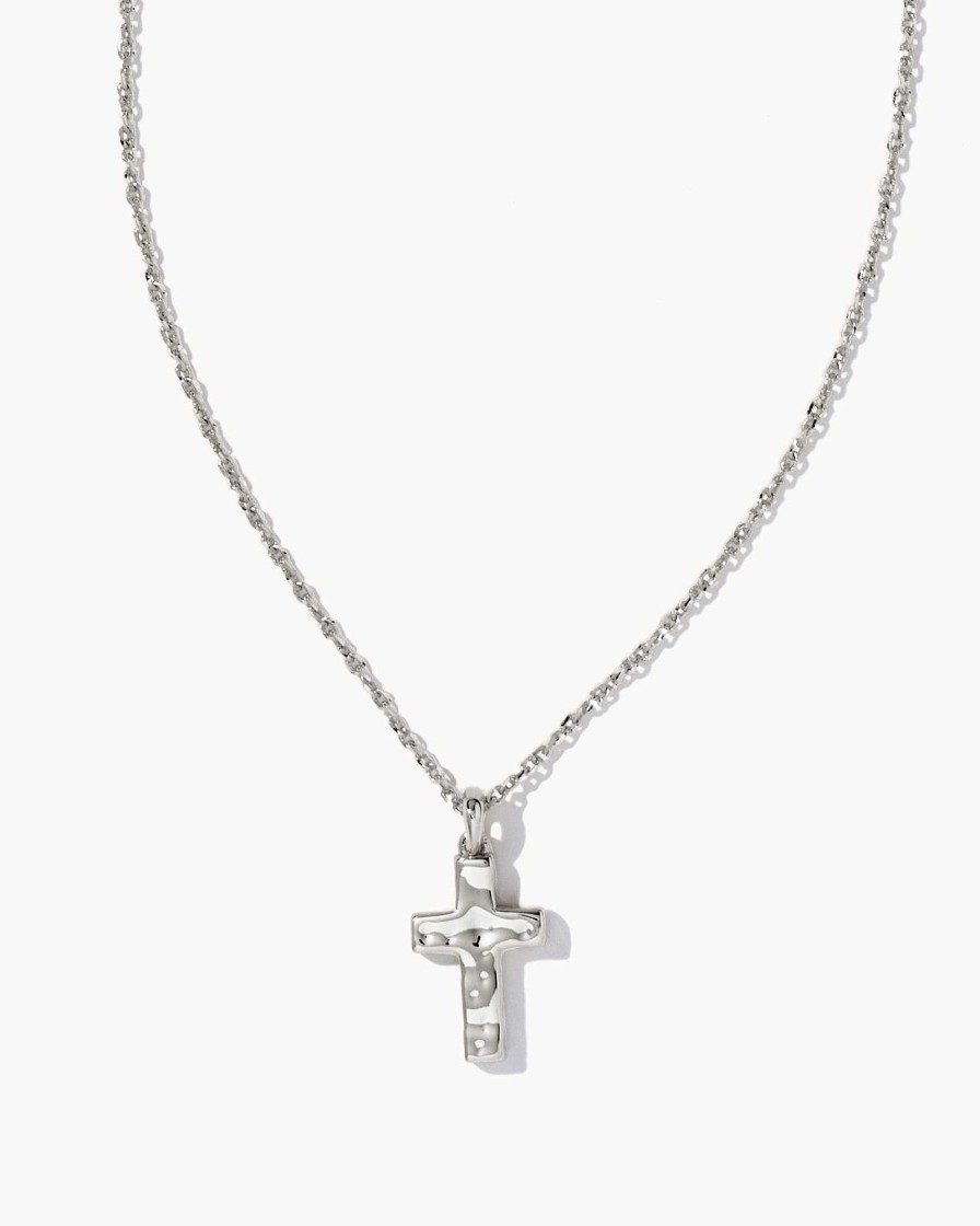 Kendra Scott Necklaces | Cross Pendant Necklace In Silver