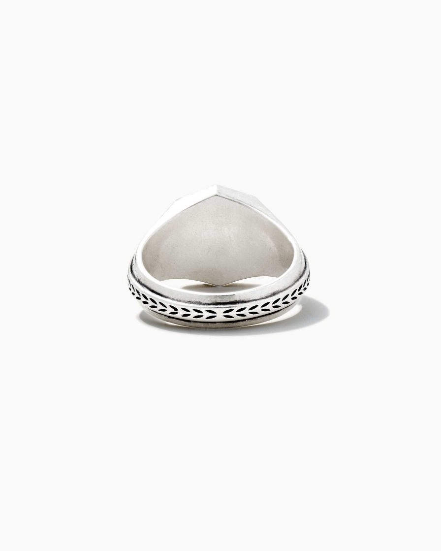 Kendra Scott Rings | Hicks Signet Ring In Oxidized Sterling Silver