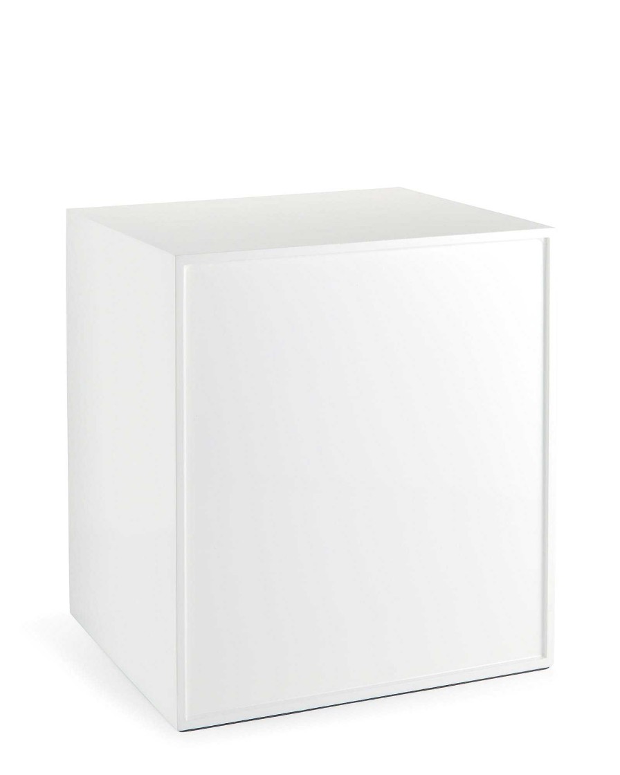 Kendra Scott Storage & Accessories | Tall Antique Brass Jewelry Box In White Lacquer