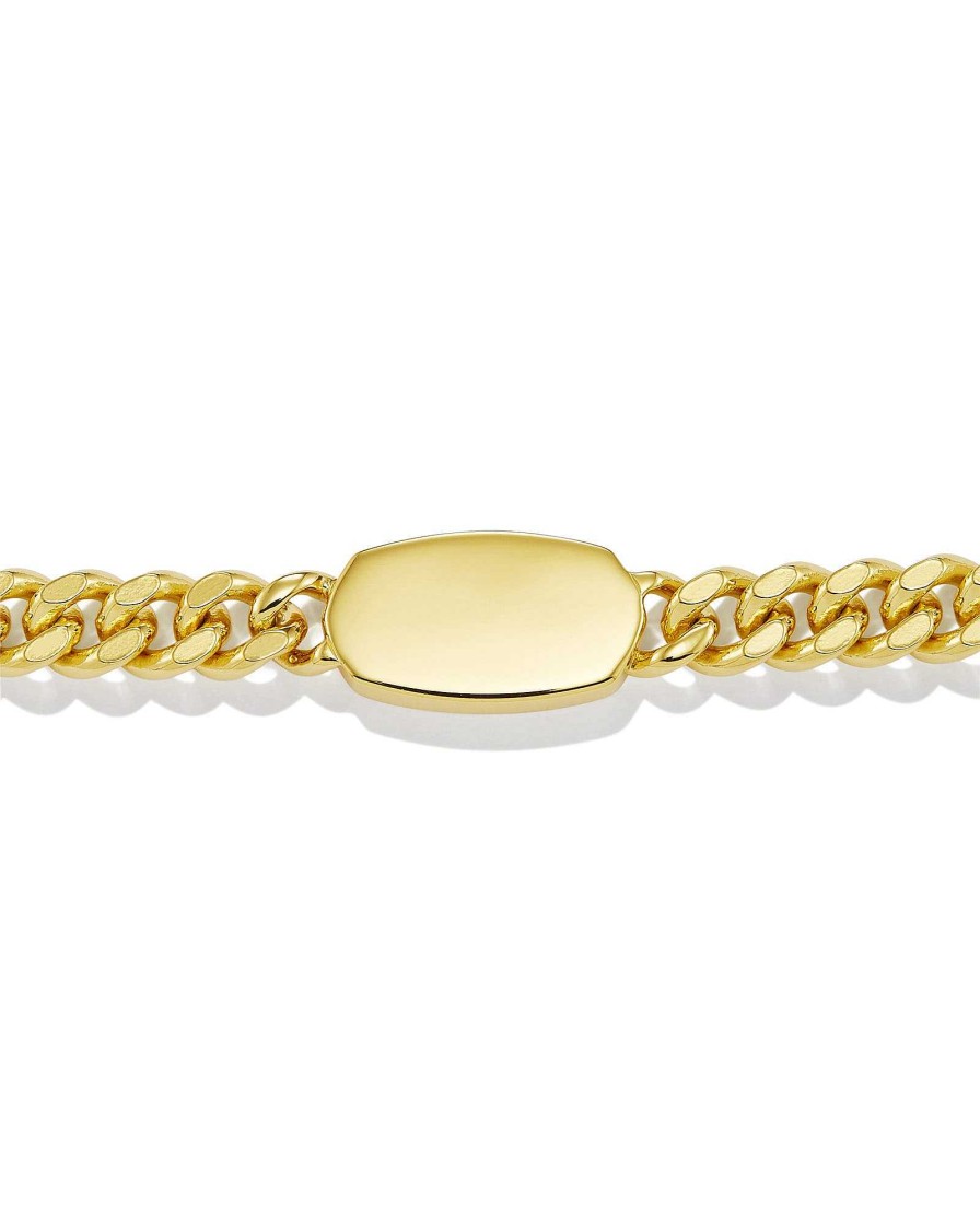 Kendra Scott Bracelets | Elaina Curb Chain Bracelet In 18K Gold Vermeil