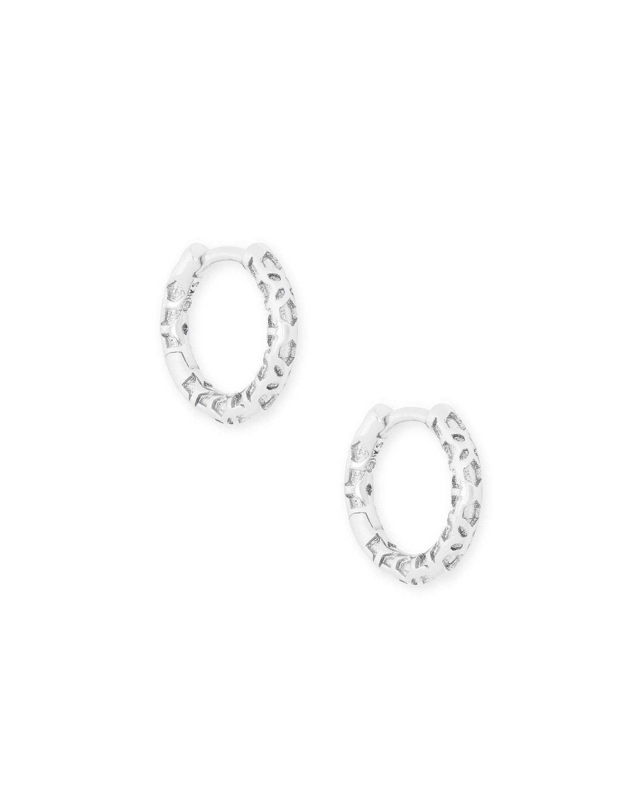 Kendra Scott Earrings | Maggie Huggie Earrings In Silver Filigree