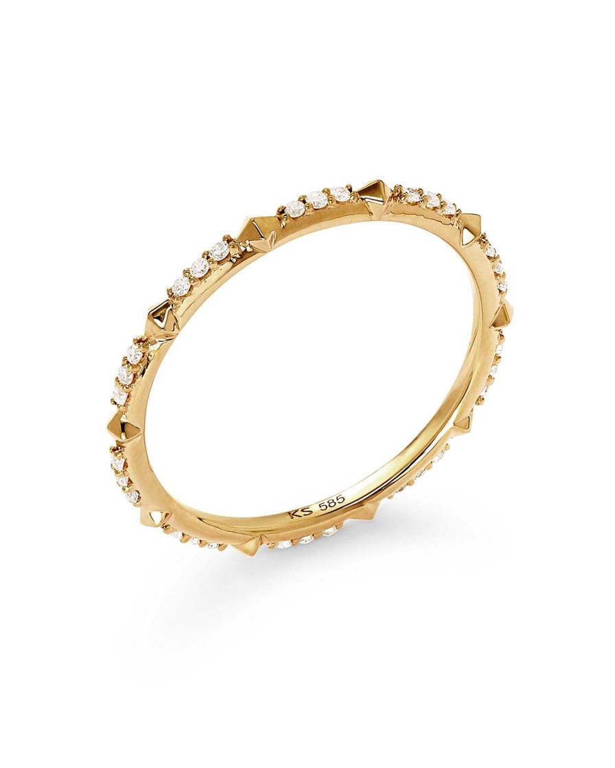 Kendra Scott Rings | Astrid 14K Yellow Gold Ring In White Diamond