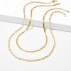 Kendra Scott Necklaces | Herringbone And Paperclip Necklace Layering Set In 18K Gold Vermeil