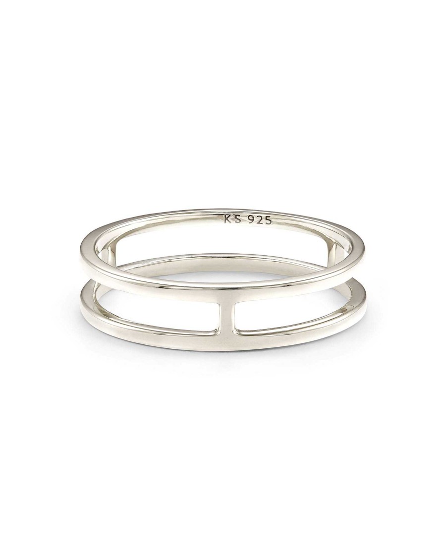 Kendra Scott Rings | Bennett Double Band Ring In Sterling Silver