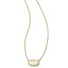 Kendra Scott Necklaces | Grayson Gold Pendant Necklace In Ivory Mother-Of-Pearl