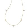 Kendra Scott Necklaces | Floating Lab Grown White Diamond Strand Necklace In 14K Yellow Gold