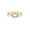 Kendra Scott Rings | Elisa 14K Yellow Gold Interlocking Band Ring In White Diamond