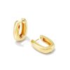 Kendra Scott Earrings | Ellen Wide Huggie Earrings In 18K Gold Vermeil