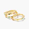 Kendra Scott Rings | Haven Heart Gold Rings Set Of 3 In Multi Mix