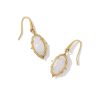 Kendra Scott Earrings | Baroque Vintage Gold Lee Drop Earrings In Iridescent Drusy