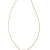 Kendra Scott Necklaces | Marisa 14K Yellow Gold Oval Solitaire Pendant Necklace In White Diamond