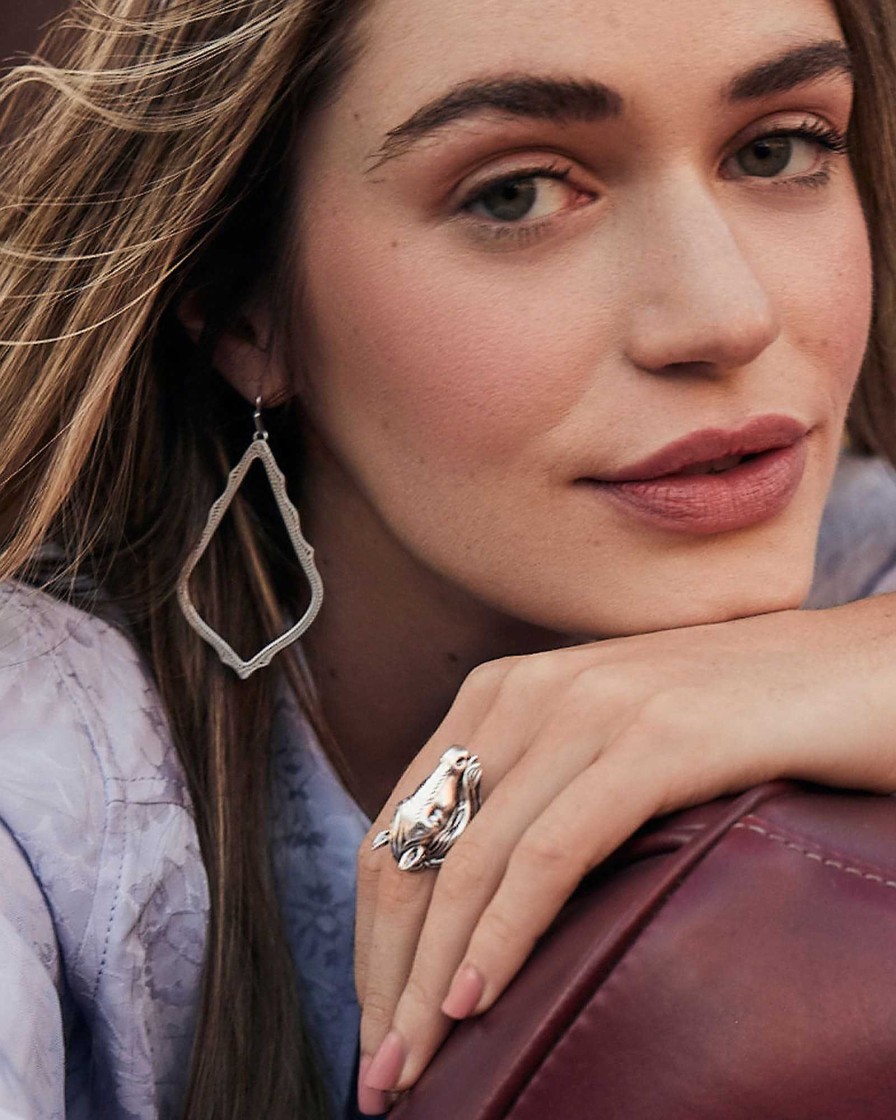 Kendra Scott Rings | Beau Cocktail Ring In Vintage Silver