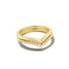 Kendra Scott Rings | Wishbone Gold Ring Set In White Crystal