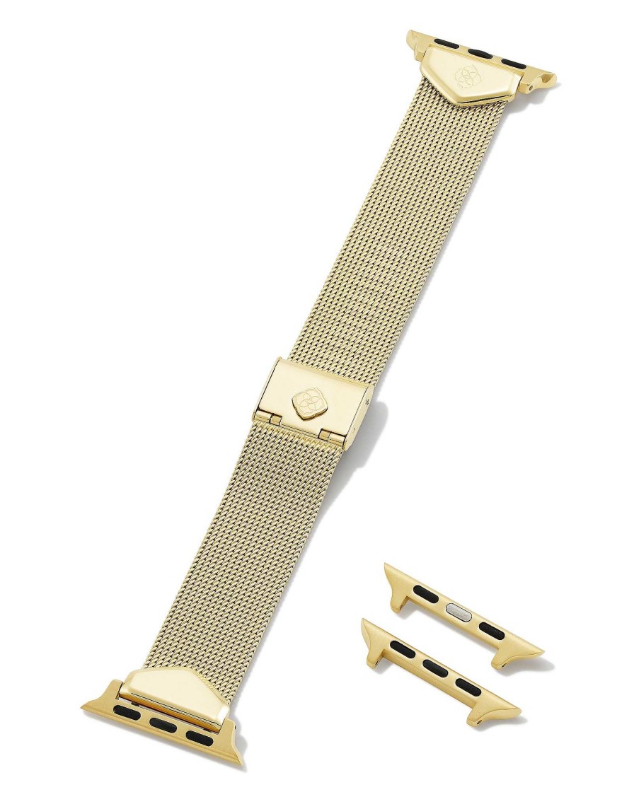 Kendra Scott Watches | Mia Mesh Watch Band In Gold Tone Stainless Steel