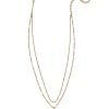 Kendra Scott Necklaces | Wrangler® X Yellow Rose By Kendra Scott Elisa Vintage Gold Multi Strand Necklace In Ivory Mother Of Pearl