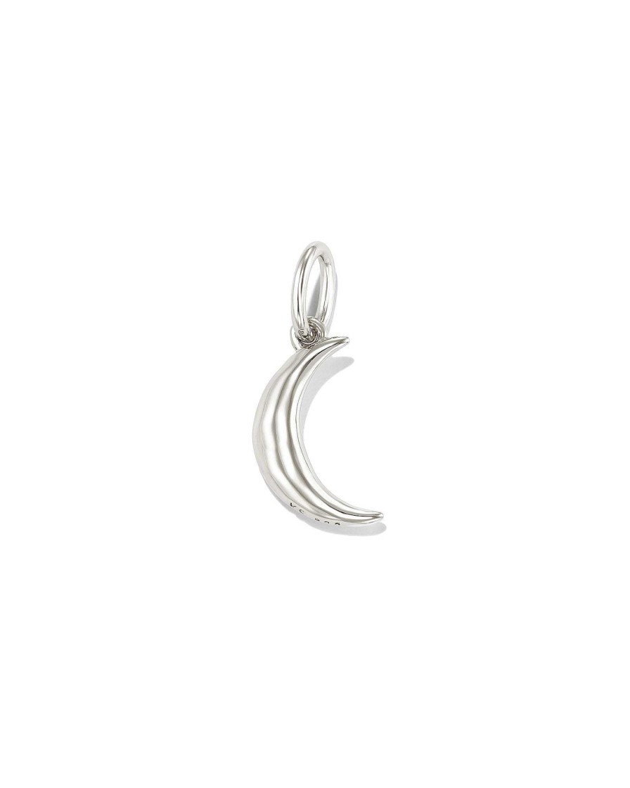 Kendra Scott Demi-Fine Jewelry | Moon Charm In Sterling Silver