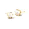 Kendra Scott Earrings | Ashton Gold Pearl Stud Earrings