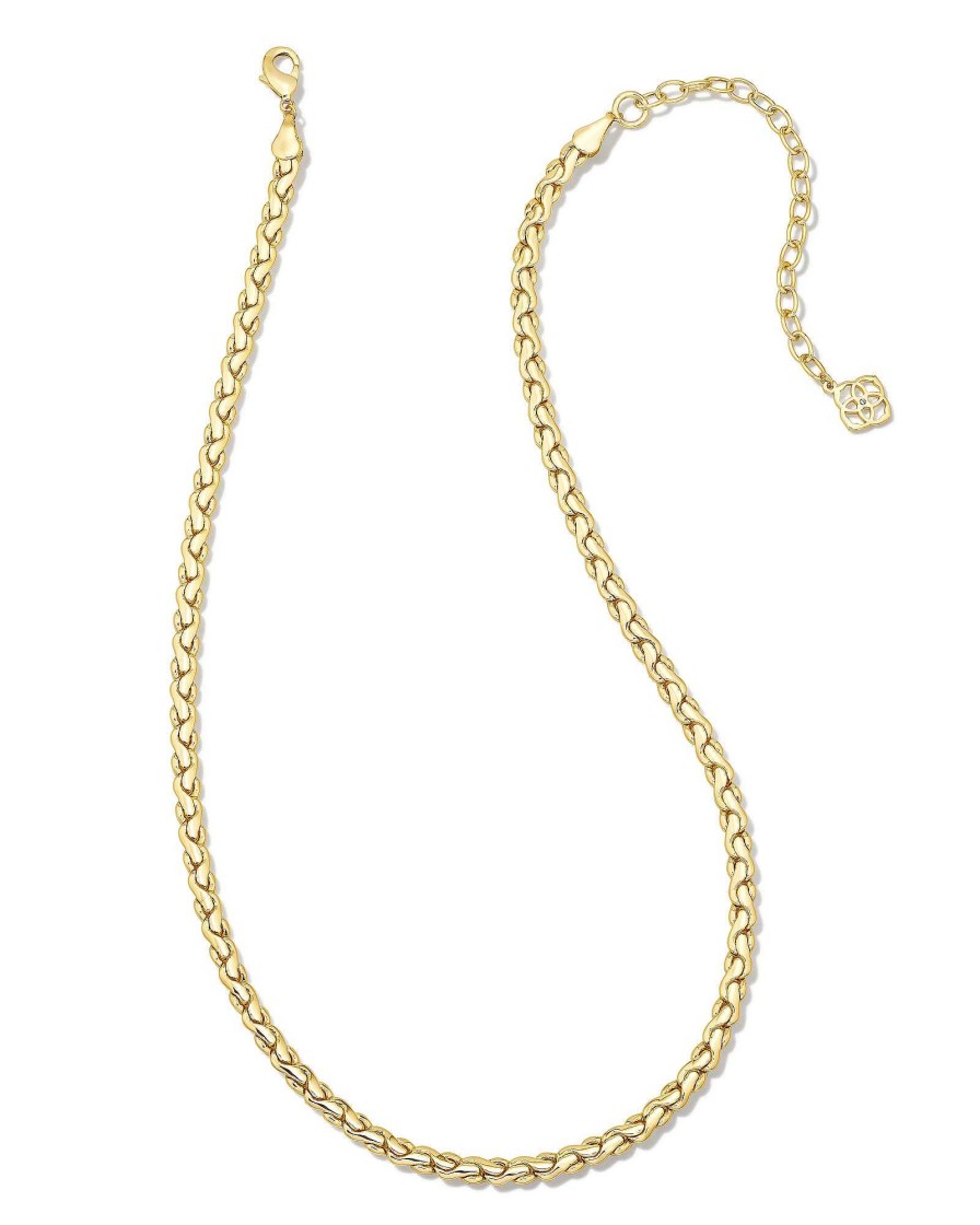 Kendra Scott Necklaces | Brielle Chain Necklace In Gold