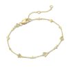 Kendra Scott Bracelets | Spencer 18K Gold Vermeil Delicate Chain Bracelet In White Topaz