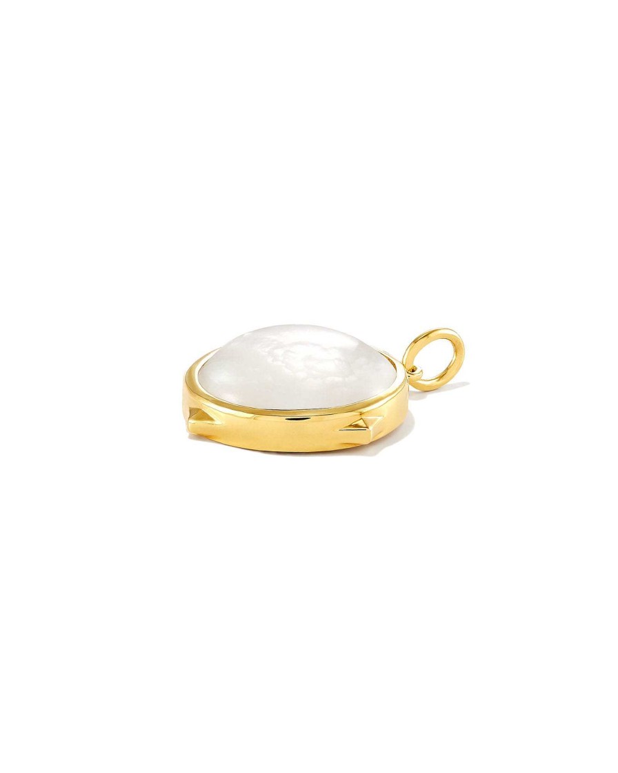 Kendra Scott Demi-Fine Jewelry | Matilda 18K Gold Vermeil Stone Charm In Ivory Mother-Of-Pearl