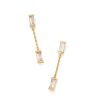 Kendra Scott Earrings | Juliette Gold Drop Earrings In White Crystal