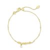 Kendra Scott Bracelets | Mama Script Delicate Chain Bracelet In Gold