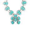 Kendra Scott Necklaces | Odessa Vintage Silver Statement Necklace In Variegated Turquoise Magnesite